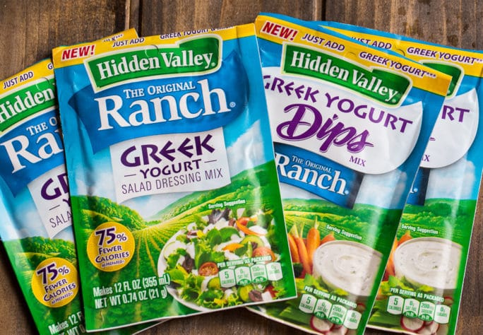 hidden valley ranch greek yogurt products