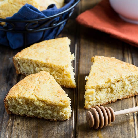 Honey Cornbread - moist and tender and nicely sweetened with honey.