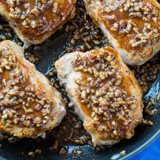 Honey Pecan Pork Chops