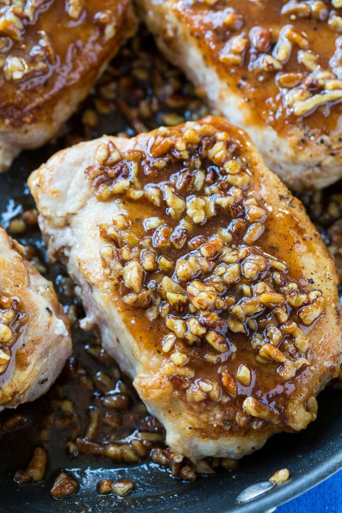 Honey Pecan Pork Chops