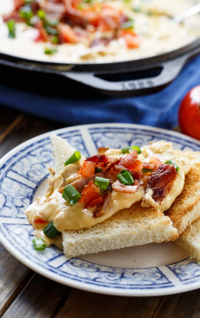 Hot Brown Fondue makes a great Kentucky Derby Part appetizer!