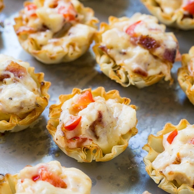 Mini Hot Brown Tarts - Spicy Southern Kitchen