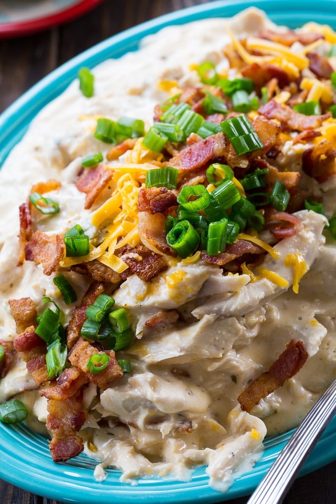 Instant Pot Crack Chicken with bacon and cheese