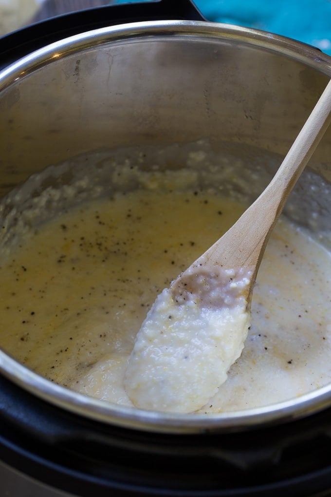 Instant Pot Grits- so easy. No stirring!