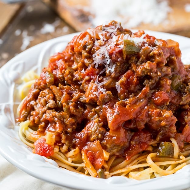 Southern Sausage Spaghetti Sauce - Spicy Southern Kitchen