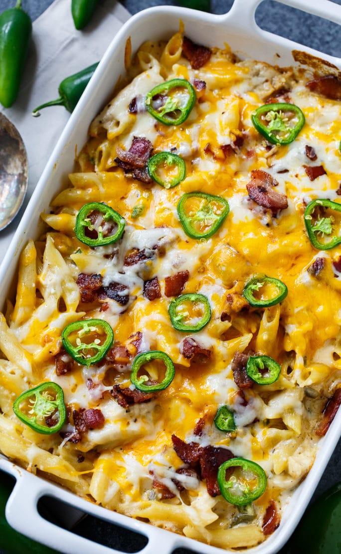 Jalapeno Popper Chicken Casserole - Spicy Southern Kitchen