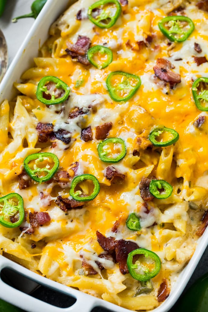 Jalapeno Popper Chicken Casserole - Spicy Southern Kitchen