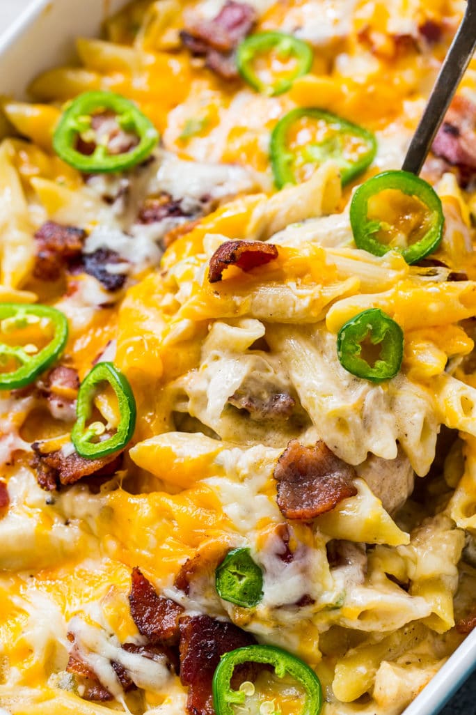 Jalapeno Popper Chicken Casserole - Spicy Southern Kitchen