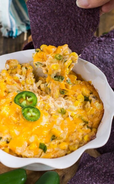 Hot Corn Dip with Jalapenos - Spicy Southern Kitchen