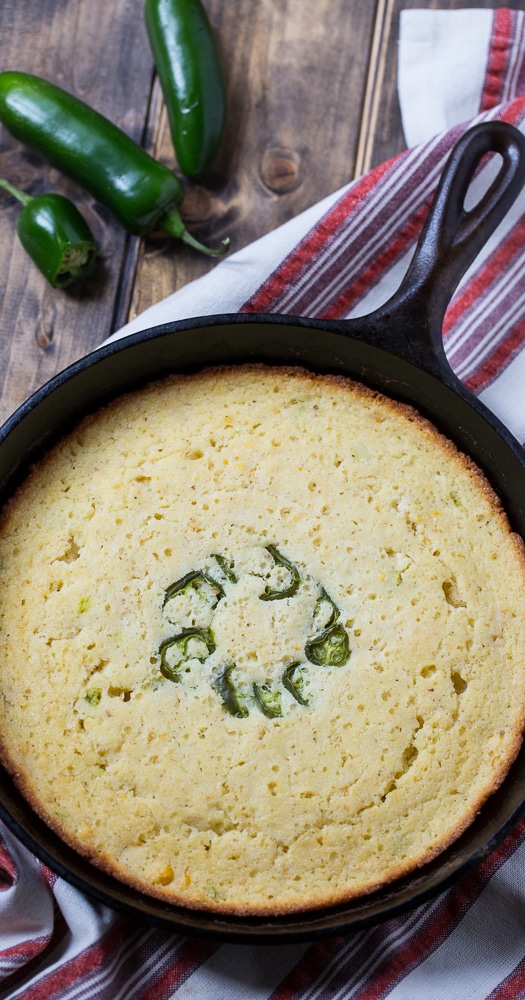 Cast Iron Jalapeno Cornbread - My Kitchen Serenity