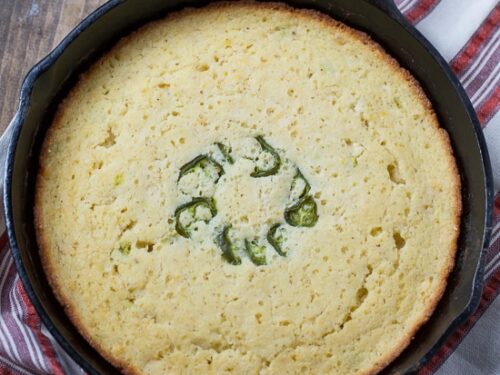 Cast Iron Jalapeno Cornbread - My Kitchen Serenity