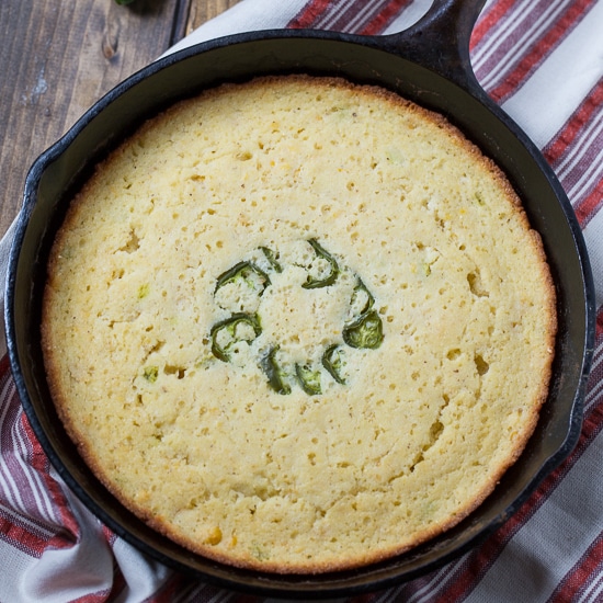 Cast-Iron Skillet Jalapeño Cornbread Recipe