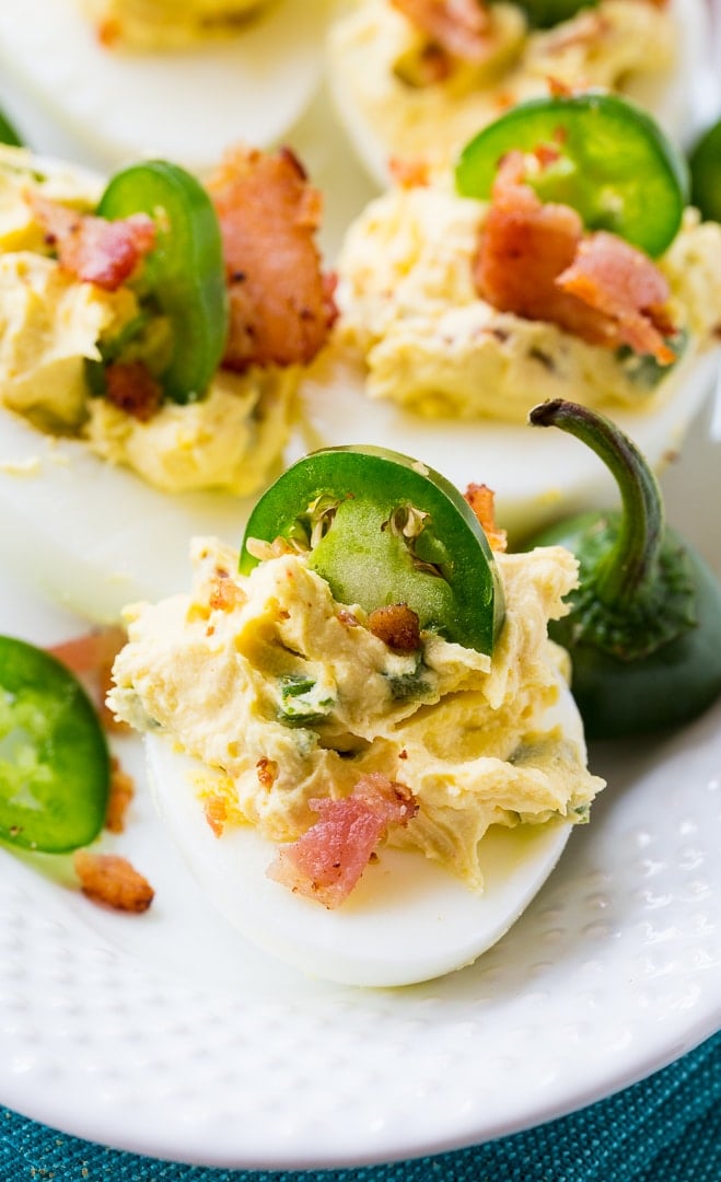 Fantastical Sharing of Recipes: Jalapeno Popper Deviled Eggs #GobbleAgain  #IC #ad