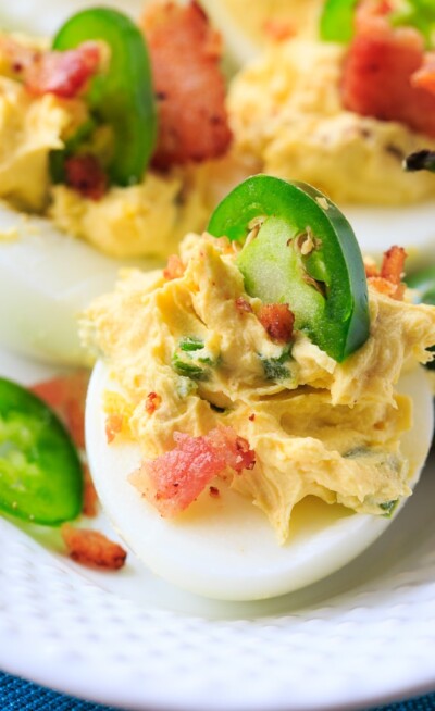 Jalapeno Popper Deviled Eggs - Spicy Southern Kitchen