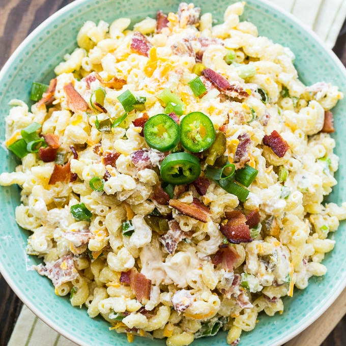 Jalapeno Popper Pasta Salad - Spicy Southern Kitchen