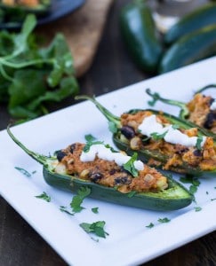 Black Bean and Corn Stuffed Jalapenos