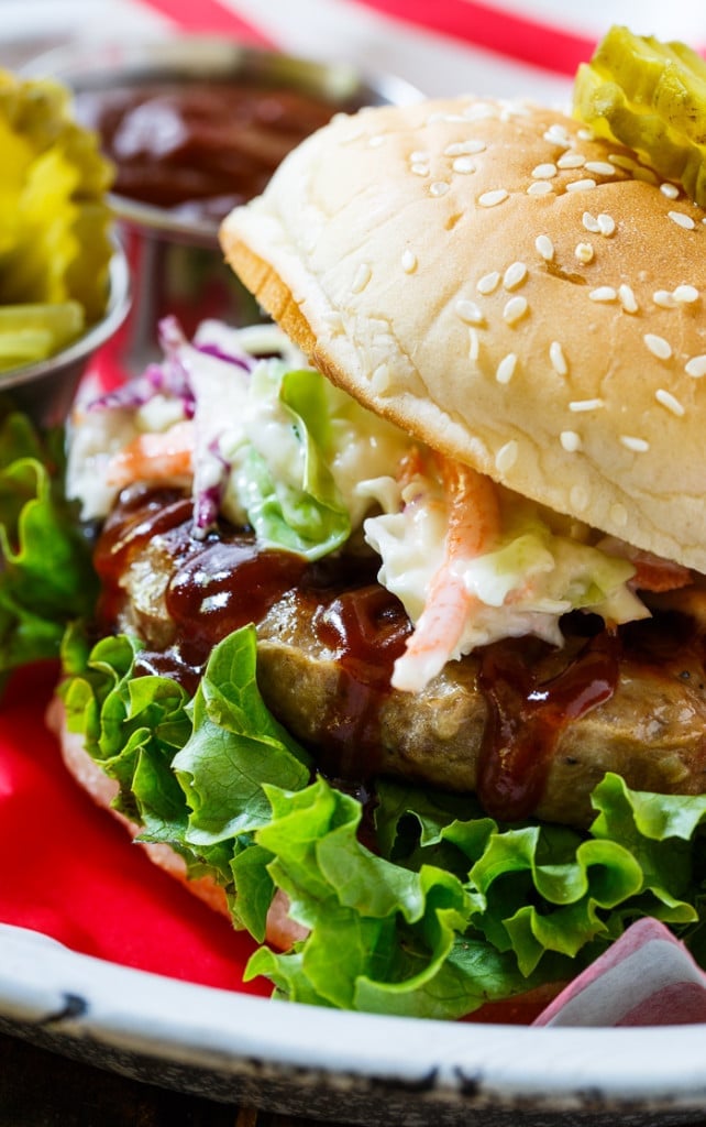 Southern BBQ Pork Burgers - Spicy Southern Kitchen