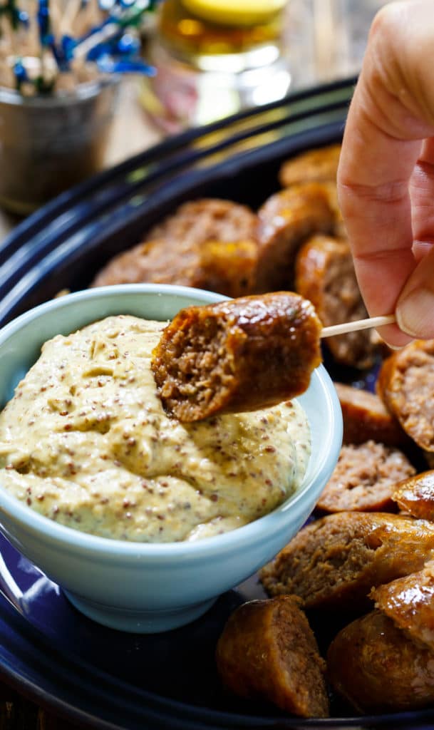 Grilled Bratwurst with Horseradish Mustard Sauce Spicy Southern Kitchen