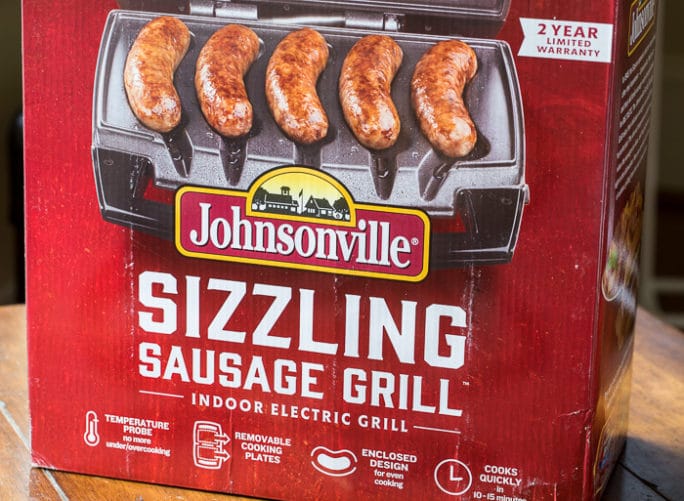  Johnsonville Sizzling Sausage Electric Indoor Grill: Home &  Kitchen