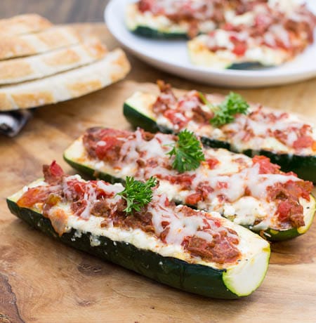 Lasagna Zucchini Boats