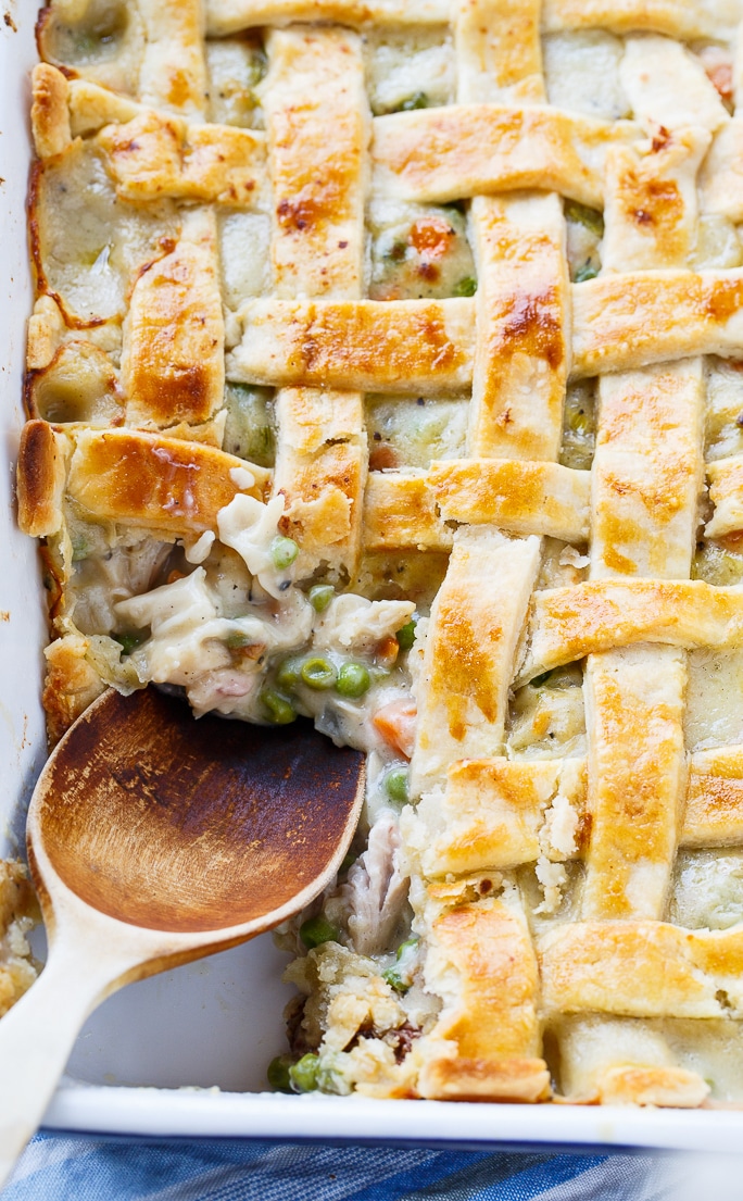 Chicken Pot Pie With Lattice Top Spicy Southern Kitchen Chicken Pot Pie With Lattice Top Spicy Southern Kitchen