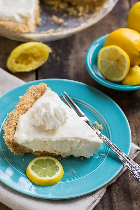 No-Bake Lemon Icebox Pie only takes a few minutes to prepare. A cool and creamy dessert perfect for summer!