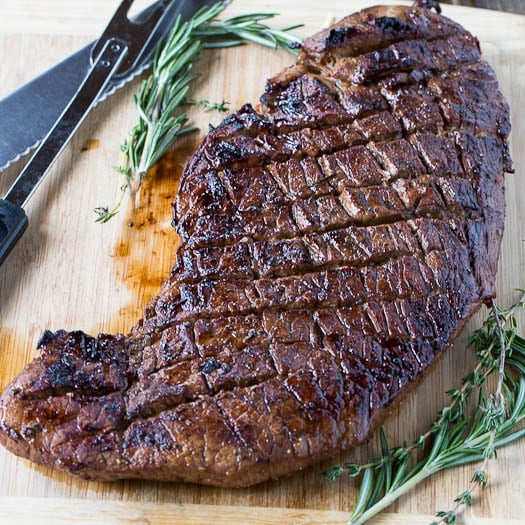 Super flavorful and moist Grilled Marinated London Broil