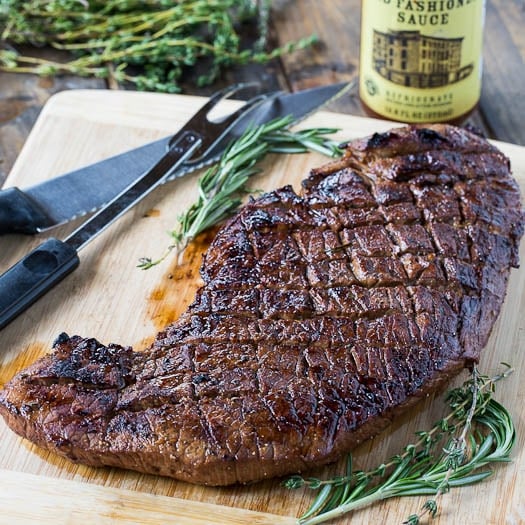 Cooking london broil on gas outlet grill