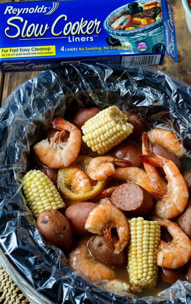 Slow Cooker Low Country Boil - Spicy Southern Kitchen