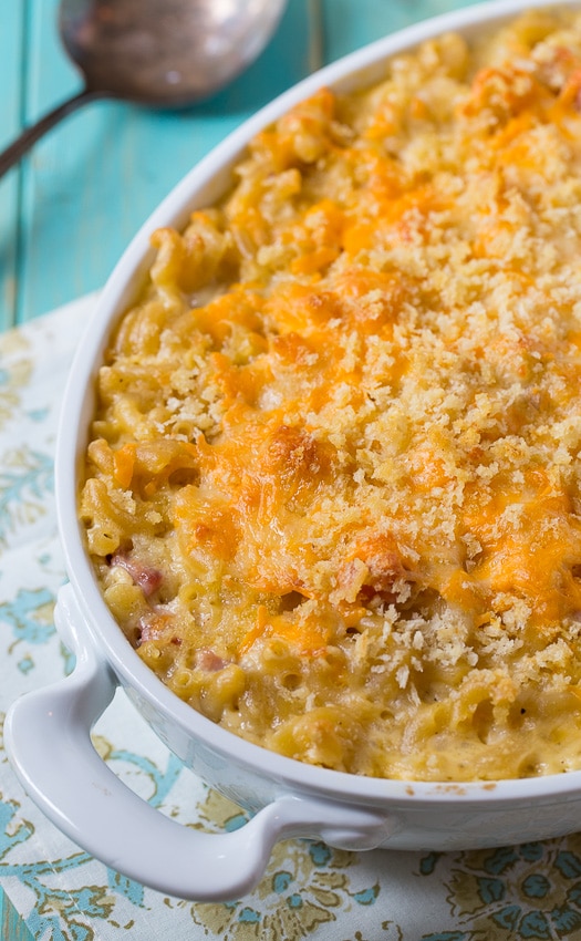 mac-and-cheese-with-ham-spicy-southern-kitchen