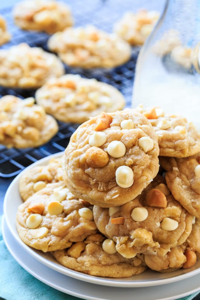 White Chocolate Macadamia Nut Cookies - Spicy Southern Kitchen