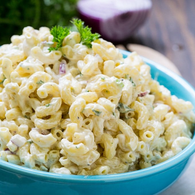 Easy Macaroni Salad - Spicy Southern Kitchen