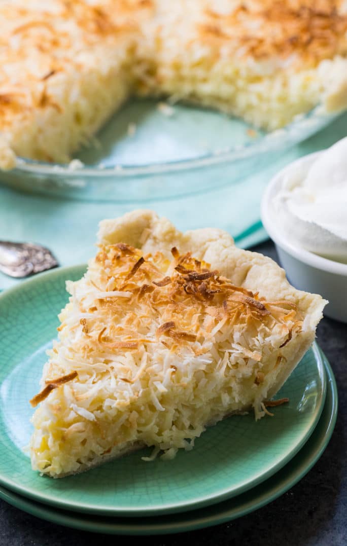 Coconut Macaroon Pie- super easy to make with lots of coconut flavor.