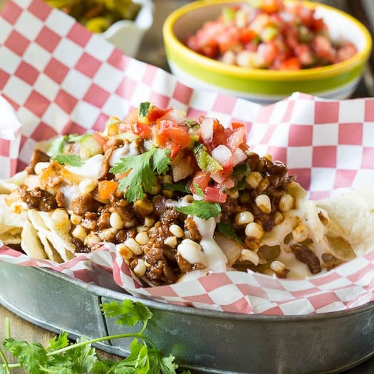 Vegetarian BBQ Nachos