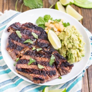 Margarita Steaks - juicy rib-eyes marinated in tequila, lime, and triple sec.