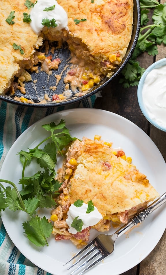 Mexican Cornbread Chicken Casserole