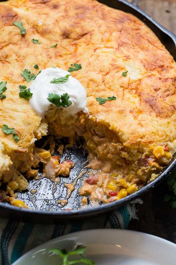 Mexican Chicken Cornbread Casserole