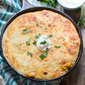 Mexican Cornbread Chicken Casserole