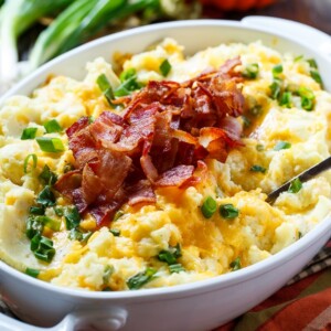 Loaded Mashed Potato Casserole #PinARecipeFeedAChild @challengebutter