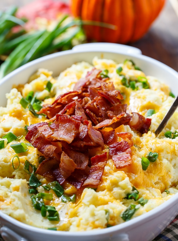 Loaded Mashed Potato Casserole @challengebutter 