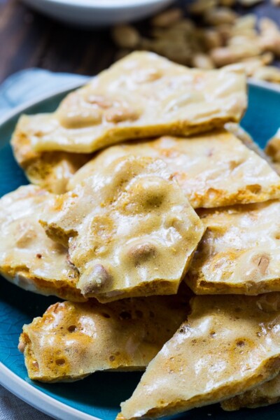 Microwave Peanut Brittle - Spicy Southern Kitchen