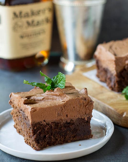 Mint Julep Brownies - Spicy Southern Kitchen