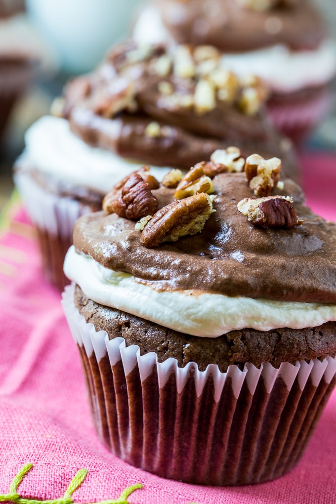 Mississippi Mud Cupcakes - Spicy Southern Kitchen