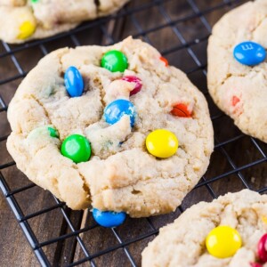 Soft and Chewy M&M Cookies