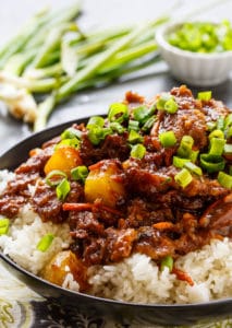 Spicy Mongolian Beef and Pineapple