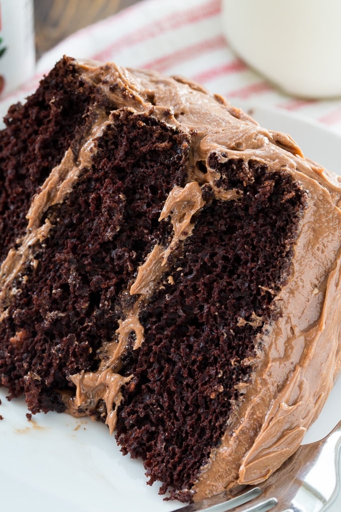 Chocolate Nutella Layer Cake