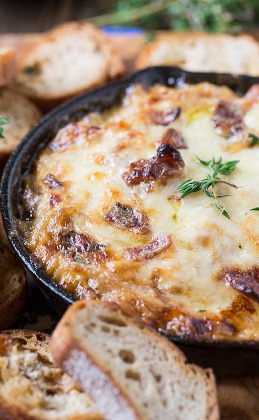 Hot Caramelized Onion Dip with Bacon and Gruyere  Spicy Southern Kitchen