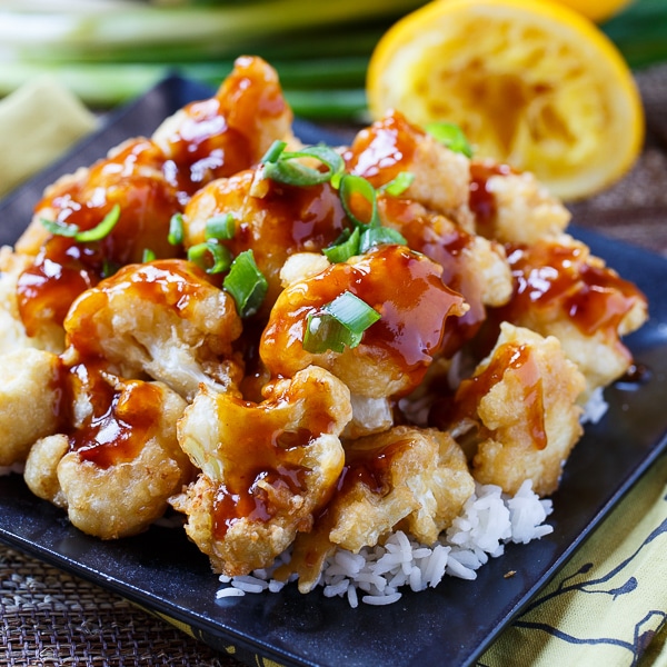 Orange Cauliflower - the vegetarian version of Orange Chicken.