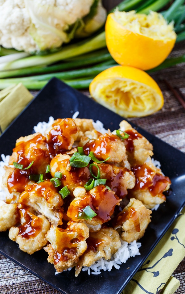 Orange Cauliflower - the vegetarian version of Orange Chicken.