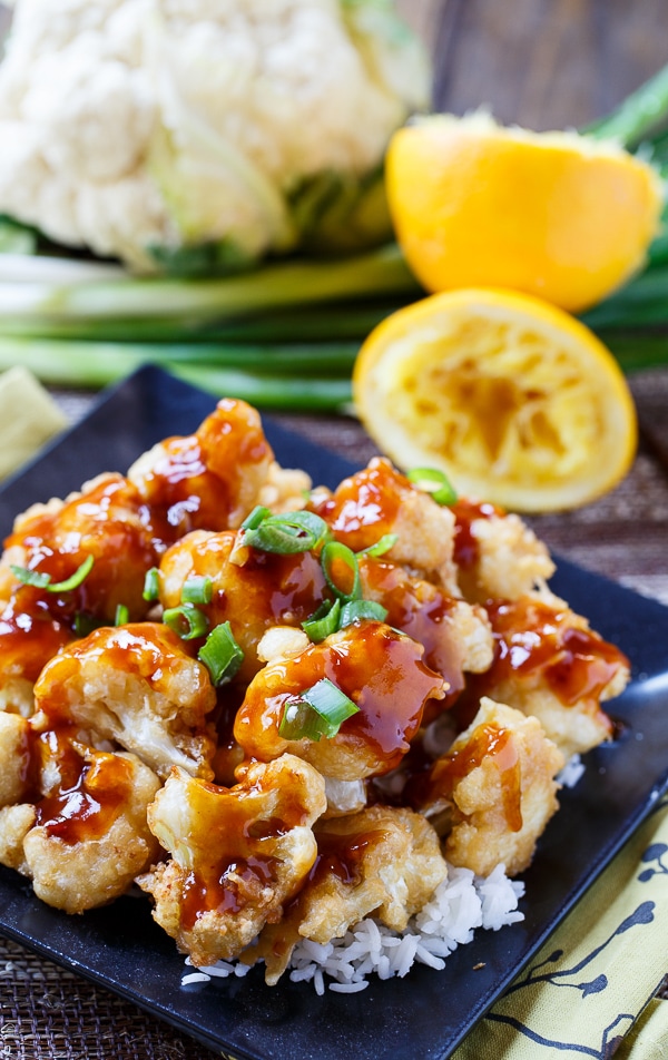 Orange Cauliflower - the vegetarian version of Orange Chicken.